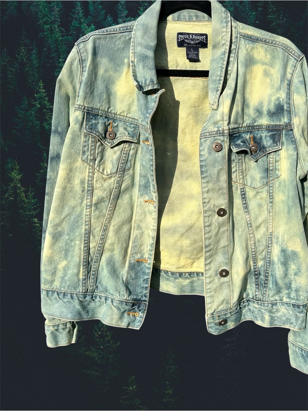 Steve & Barry's Acid-Wash Denim Jacket - Picture 3 of 3